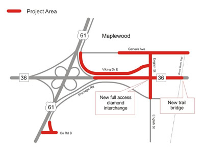 Map of Hwy 36 project